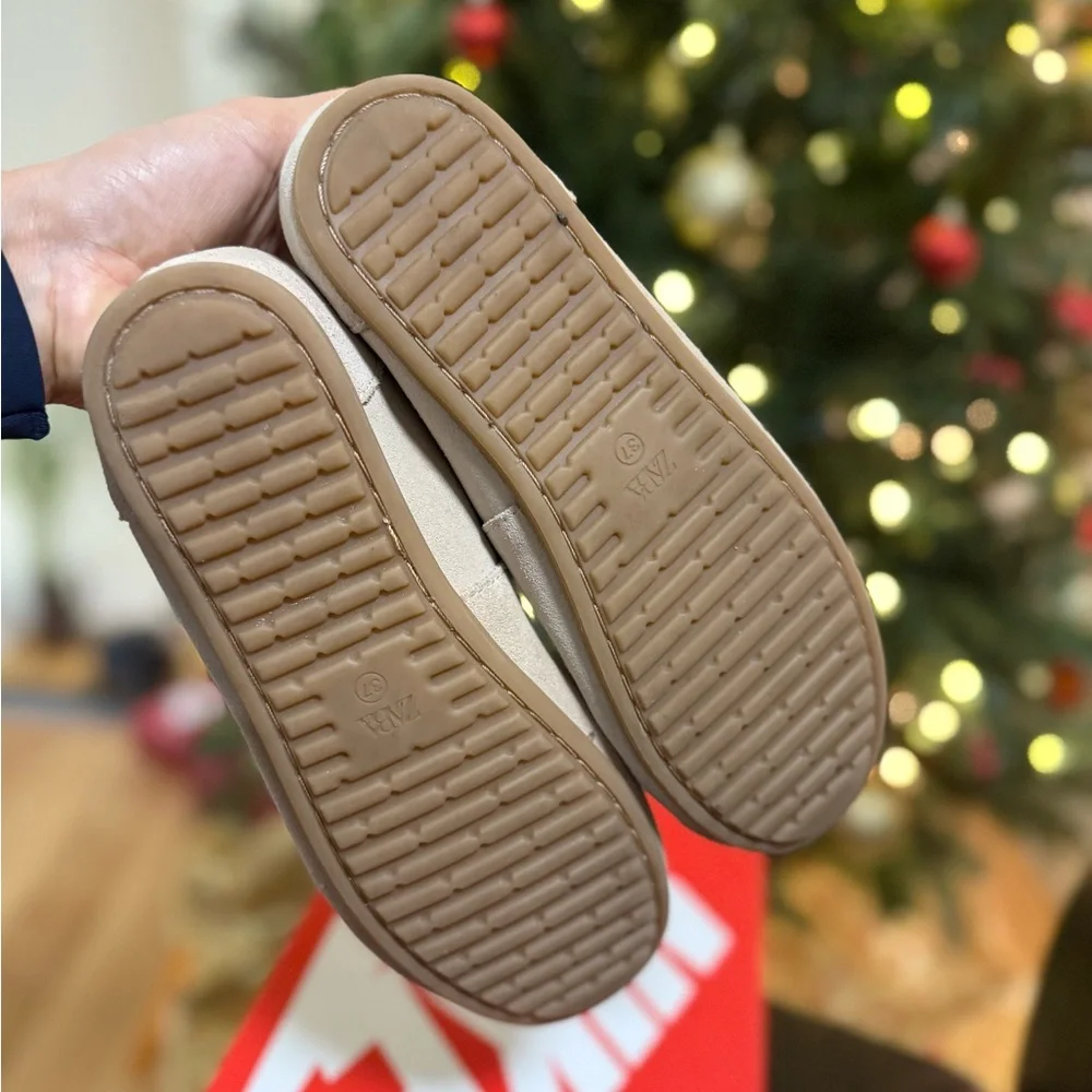 Zara Kids Beige Moccasins
